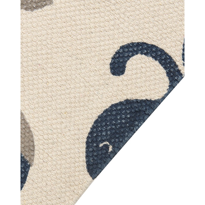 Dywan dziecięcy bawełniany w zwierzęcy wzór 80 x 150 cm wielokolorowy PORSEA