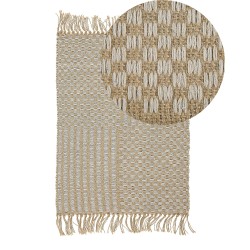 Dywan z juty 50 x 80 cm beżowy ADABAG