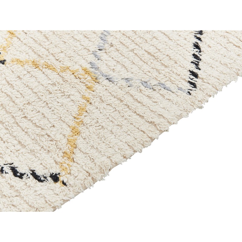 Dywan bawełniany 160 x 230 cm beżowy TEZPUR