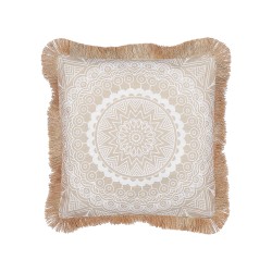 Zestaw 2 poduszek dekoracyjnych GERANIUM 45 x 45 cm Beżowy Wzór orientalny