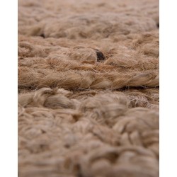 Dywan okrągły z juty ø 120 cm beżowy BUCAK