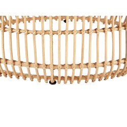 Stolik ogrodowy rattanowy okrągły ⌀ 85 cm naturalny RANDAZZO