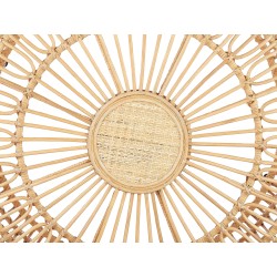 Stolik ogrodowy rattanowy okrągły ⌀ 85 cm naturalny RANDAZZO