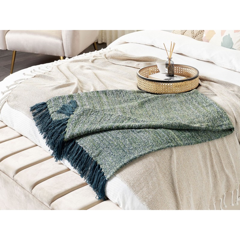 Koc PAIRE 130 x 170 cm Lazurowy