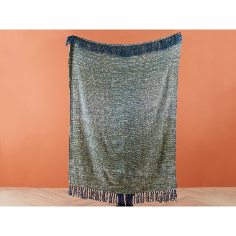 Koc PAIRE 130 x 170 cm Lazurowy