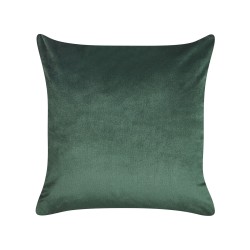 Zestaw 2 poduszek dekoracyjnych SUNFLOWER Welur 45 x 45 cm Ciemnozielony Wzór roślinny