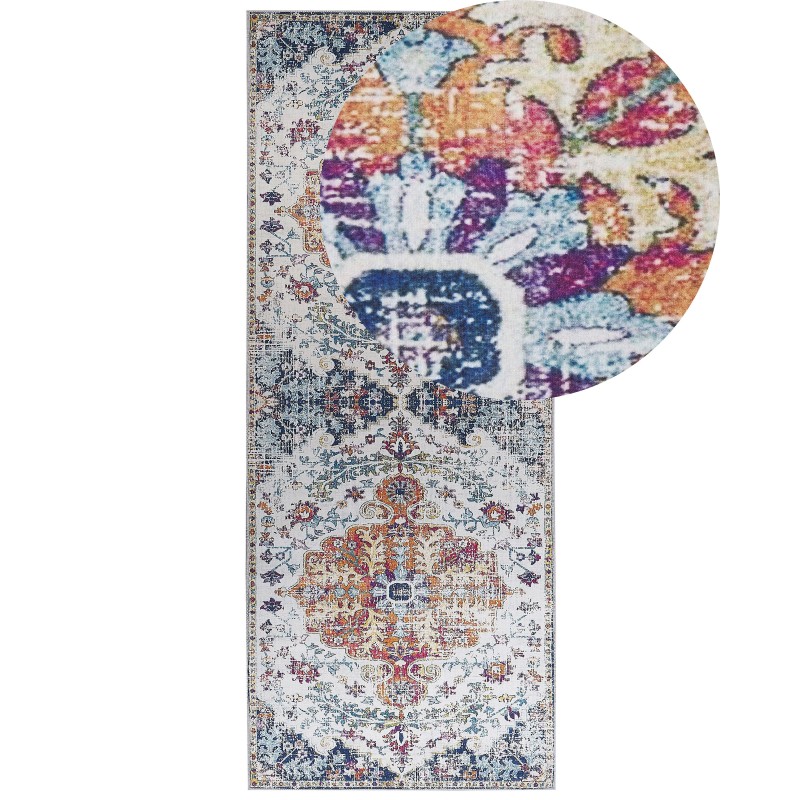 Dywan 80 x 200 cm wielokolorowy ENAYAM