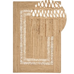 Dywan z juty 200 x 300 cm beżowy YENIKOY