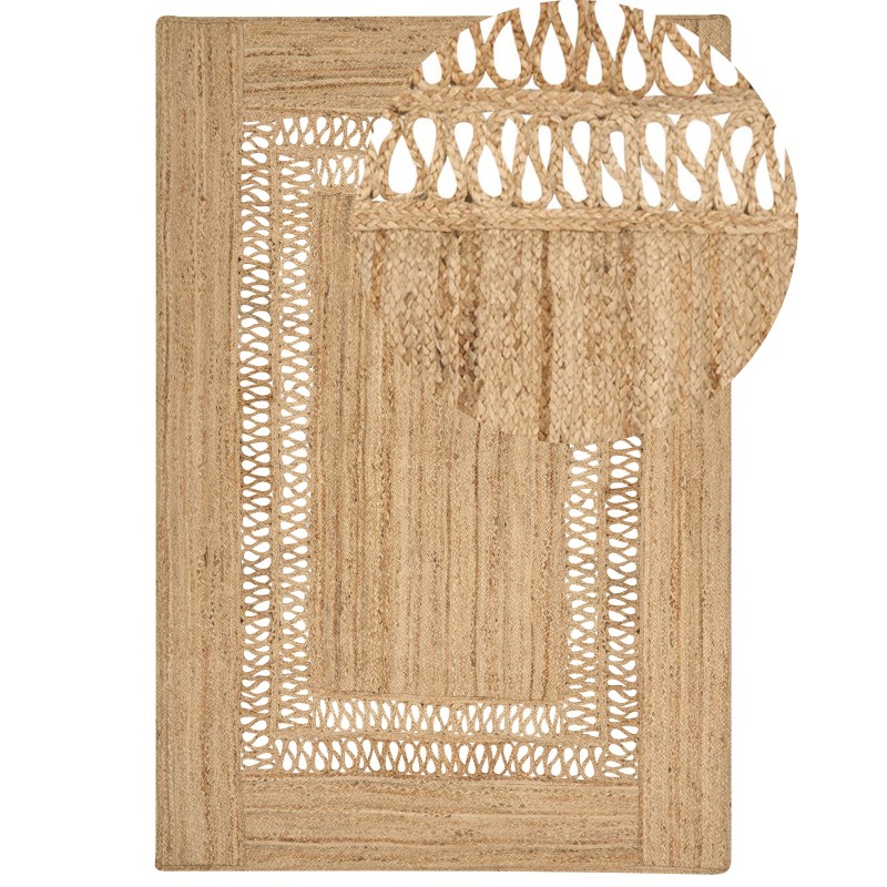 Dywan z juty 200 x 300 cm beżowy YENIKOY