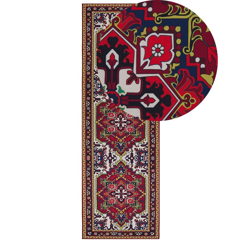 Dywan 80 x 240 cm czerwony COLACHEL