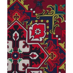 Dywan 80 x 240 cm czerwony COLACHEL