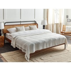 Koc CHAOHANI 220 x 240 cm Złamana biel