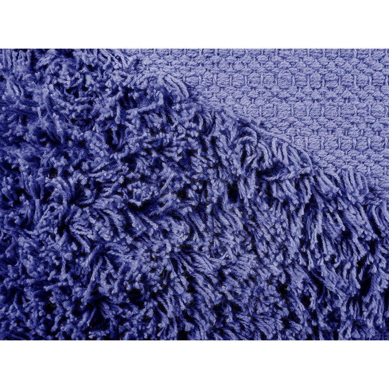 2 poduszki dekoracyjne bawełniane tuftowane 45 x 45 cm fioletowe RHOEO