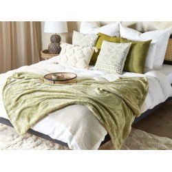 Koc NAMDU 125 x 150 cm Oliwkowy