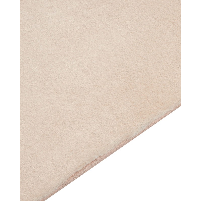 Dywan sztuczne futro królika 80 x 150 cm beżowy MIRPUR