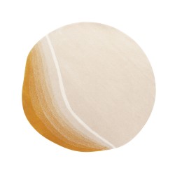 Dywan wełniany ⌀ 140 cm beżowy GRENADE