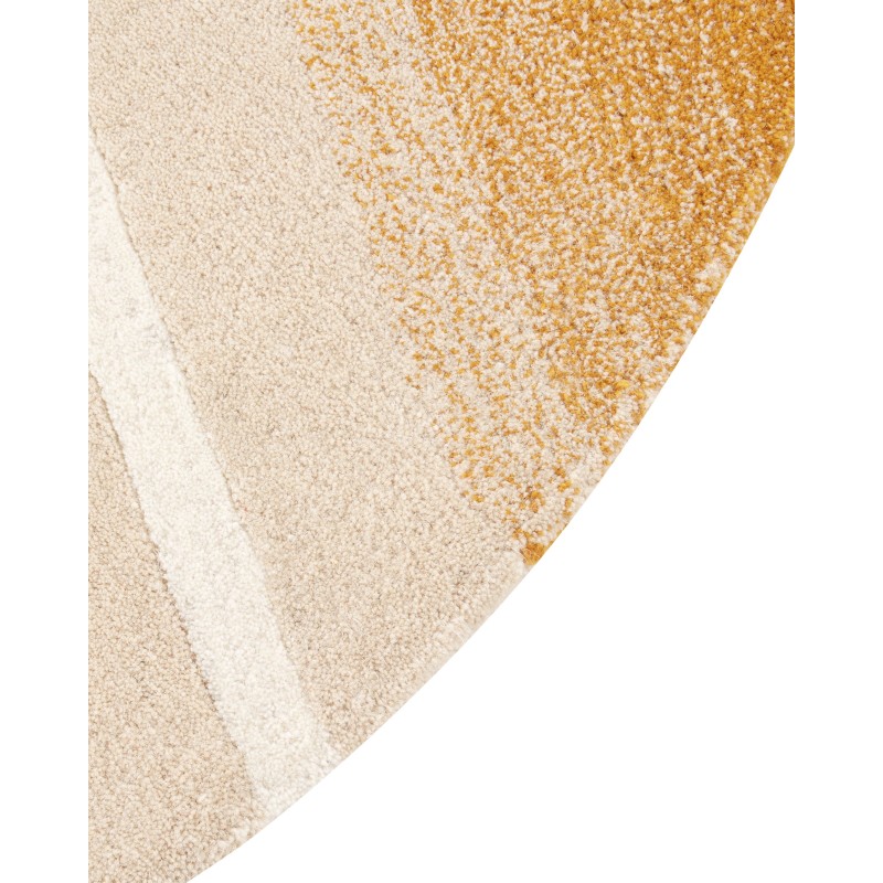 Dywan wełniany ⌀ 140 cm beżowy GRENADE