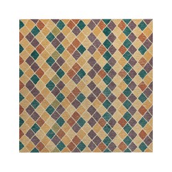 Dywan wełniany 200 x 200 cm wielokolorowy KESKIN