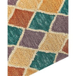 Dywan wełniany 200 x 200 cm wielokolorowy KESKIN