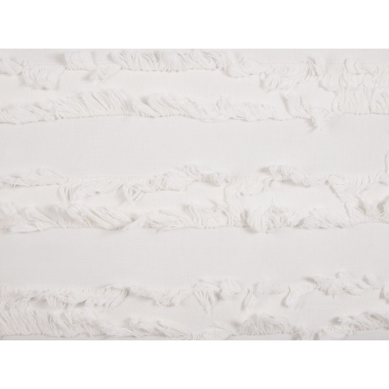 Poduszka dekoracyjna MAKNEH Bawełna 45 x 45 cm Biały Jednolity