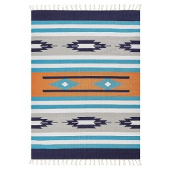 Dywan bawełniany kilim 140 x 200 cm wielokolorowy NORATUS