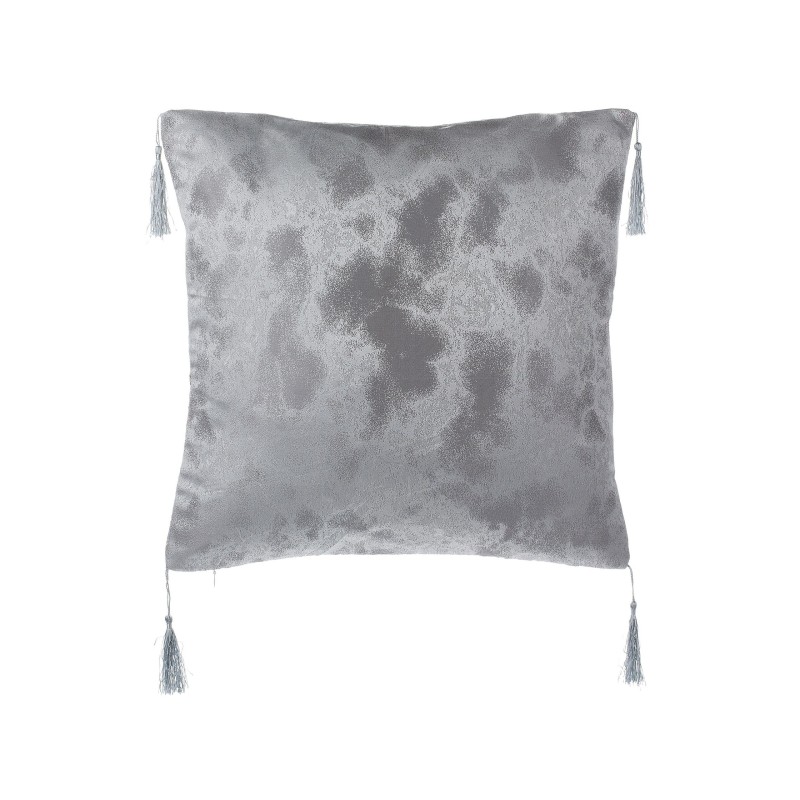 Zestaw 2 poduszek dekoracyjnych CAMELLIA 45 x 45 cm Szary Wzór geometryczny