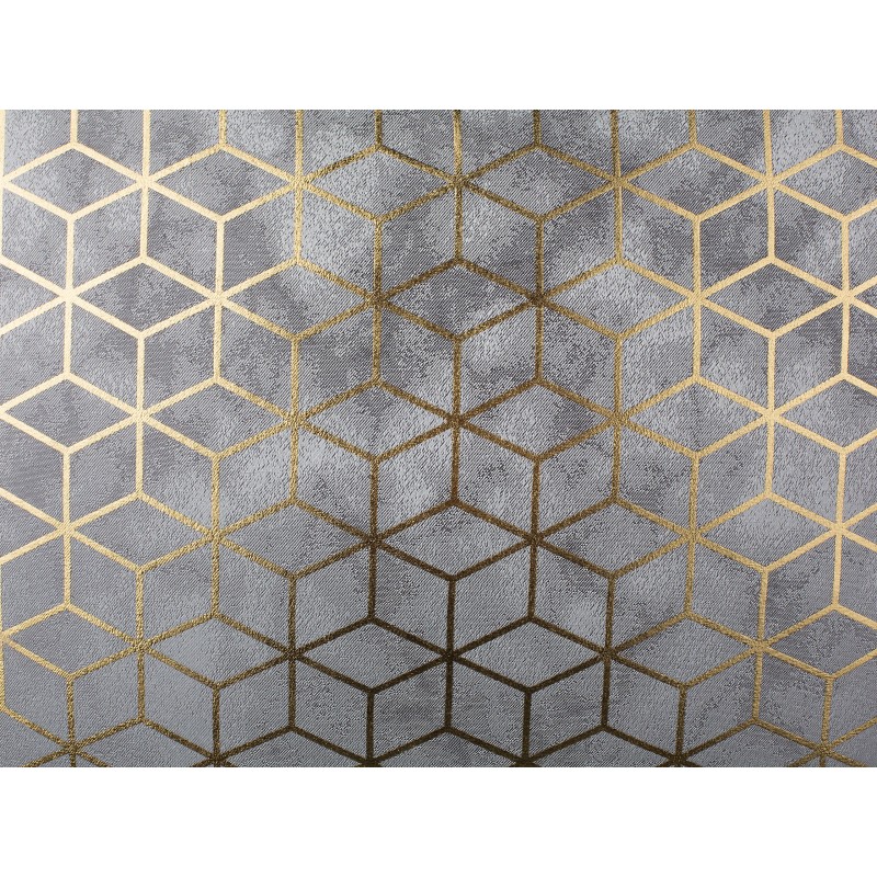 Zestaw 2 poduszek dekoracyjnych CAMELLIA 45 x 45 cm Szary Wzór geometryczny