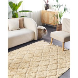 Dywan bawełniany 140 x 200 cm beżowy SANLIURFA