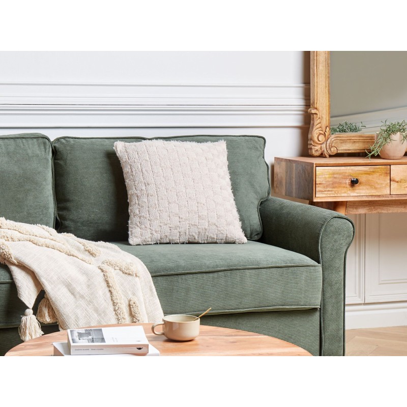 Poduszka dekoracyjna BASALIM 45 x 45 cm Beżowy Jednolity