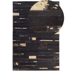 Dywan skórzany 140 x 200 cm brązowy ARTVIN