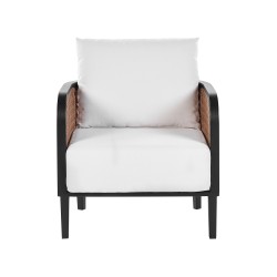 Zestaw ogrodowy ze stolikiem dla 4 osób MONTEFALCO Metal Biały