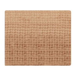 Koc SALKA Sztuczne futro 200 x 220 cm Brązowy