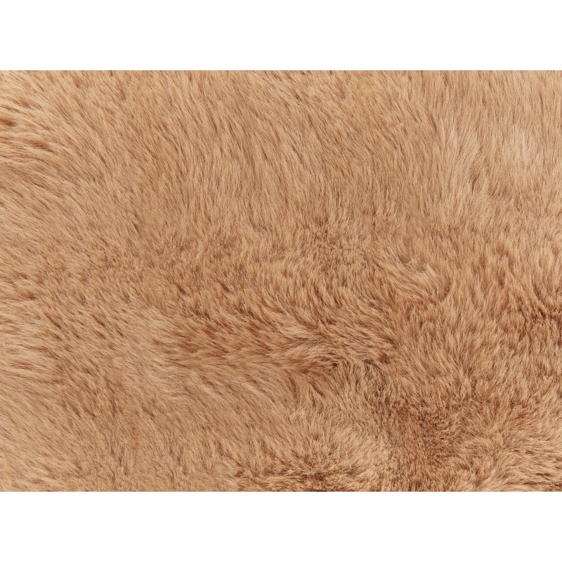Koc SALKA Sztuczne futro 200 x 220 cm Brązowy
