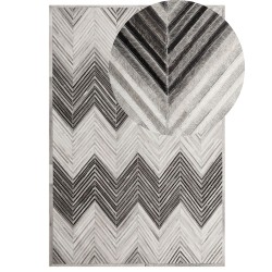 Dywan skórzany 160 x 230 cm szary AYTEPE