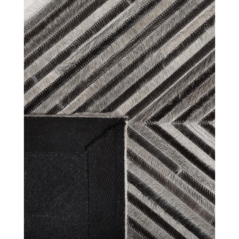 Dywan skórzany 160 x 230 cm szary AYTEPE