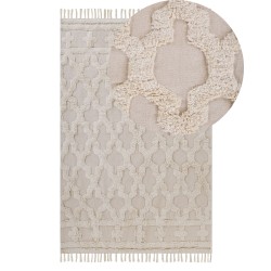 Dywan bawełniany 140 x 200 cm beżowy SULUOVA