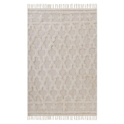 Dywan bawełniany 140 x 200 cm beżowy SULUOVA