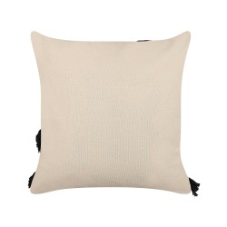 Zestaw 2 poduszek dekoracyjnych FUCHSIA Bawełna 45 x 45 cm Jasnobeżowy Wzór geometryczny