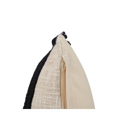 Zestaw 2 poduszek dekoracyjnych FUCHSIA Bawełna 45 x 45 cm Jasnobeżowy Wzór geometryczny