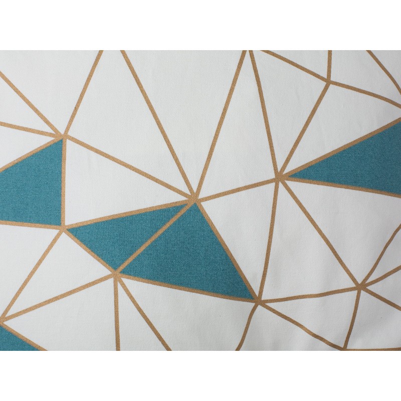 Zestaw 2 poduszek dekoracyjnych CLARKIA Bawełna 45 x 45 cm Niebieski Wzór geometryczny