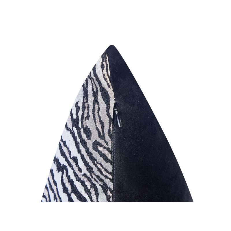 Zestaw 2 poduszek dekoracyjnych MANETTI 45 x 45 cm Czarny/ biały Wzór zwierzęcy