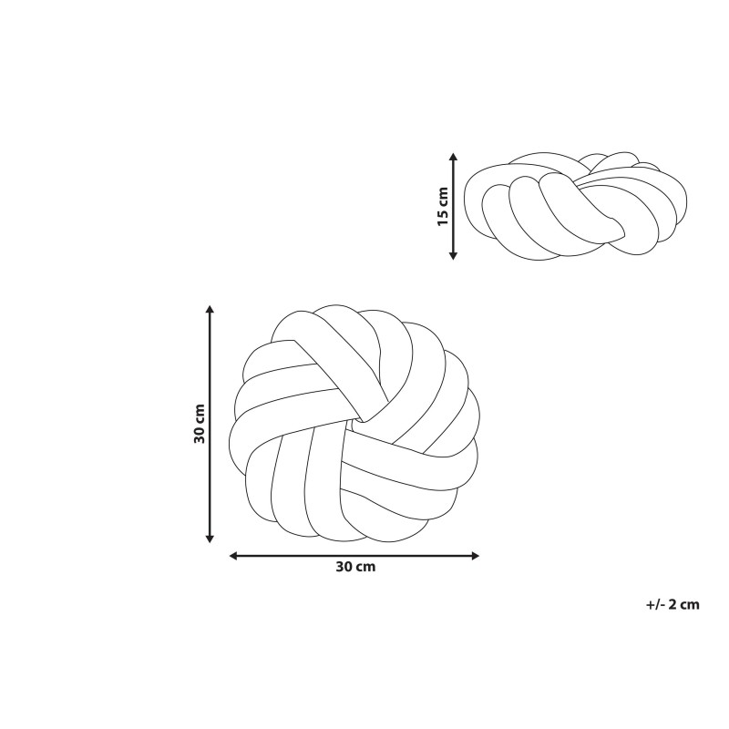 Poduszka dekoracyjna AKOLA Welur 30 x 30 cm Musztardowy Jednolity