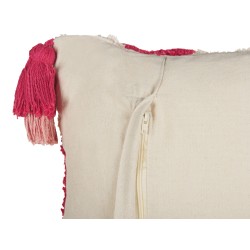 Zestaw 2 poduszek dekoracyjnych ACTAEA Bawełna 30 x 50 cm Różowy Wzór kwiatowy