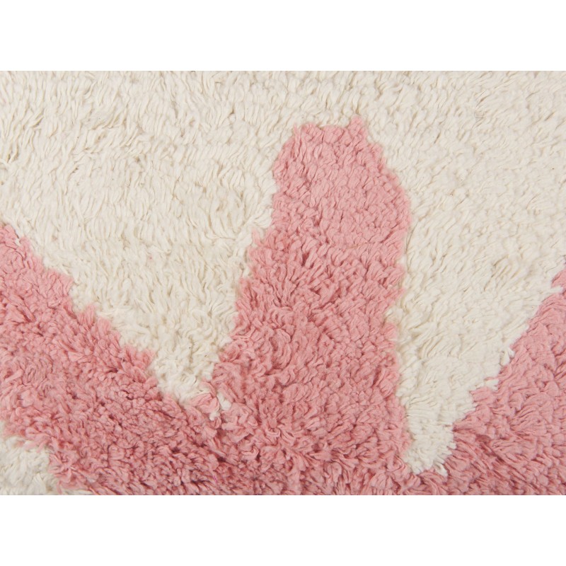 Zestaw 2 poduszek dekoracyjnych ACTAEA Bawełna 30 x 50 cm Różowy Wzór kwiatowy