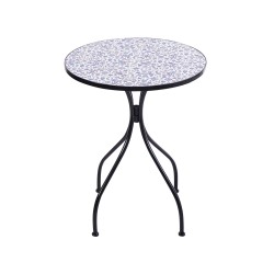 Stolik bistro CAMPRENA 60 cm 60 cm Metal Czarny