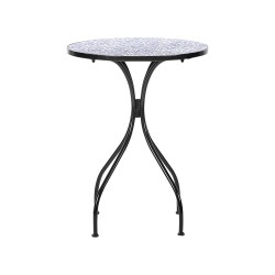 Stolik bistro CAMPRENA 60 cm 60 cm Metal Czarny