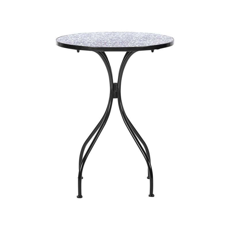 Stolik bistro CAMPRENA 60 cm 60 cm Metal Czarny