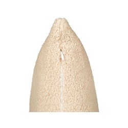 Zestaw 2 poduszek dekoracyjnych LEUZEA Boucle 60 x 60 cm Piaskowy Jednolity