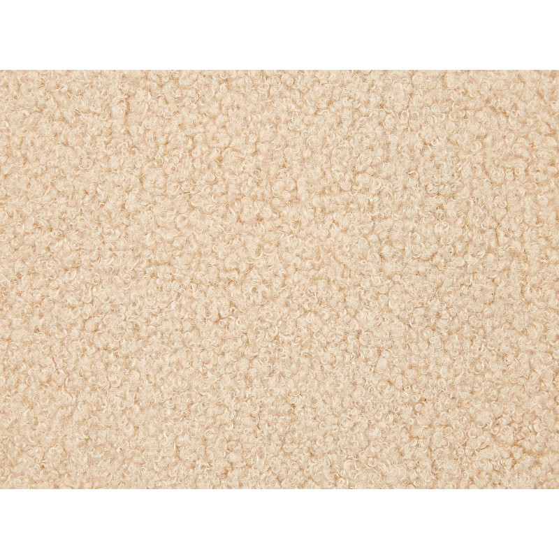 Zestaw 2 poduszek dekoracyjnych LEUZEA Boucle 60 x 60 cm Piaskowy Jednolity