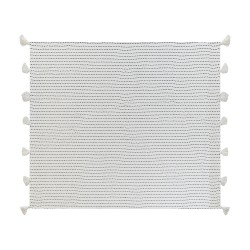 Narzuta na łóżko MODAR Bawełna 220 x 240 cm Złamana biel